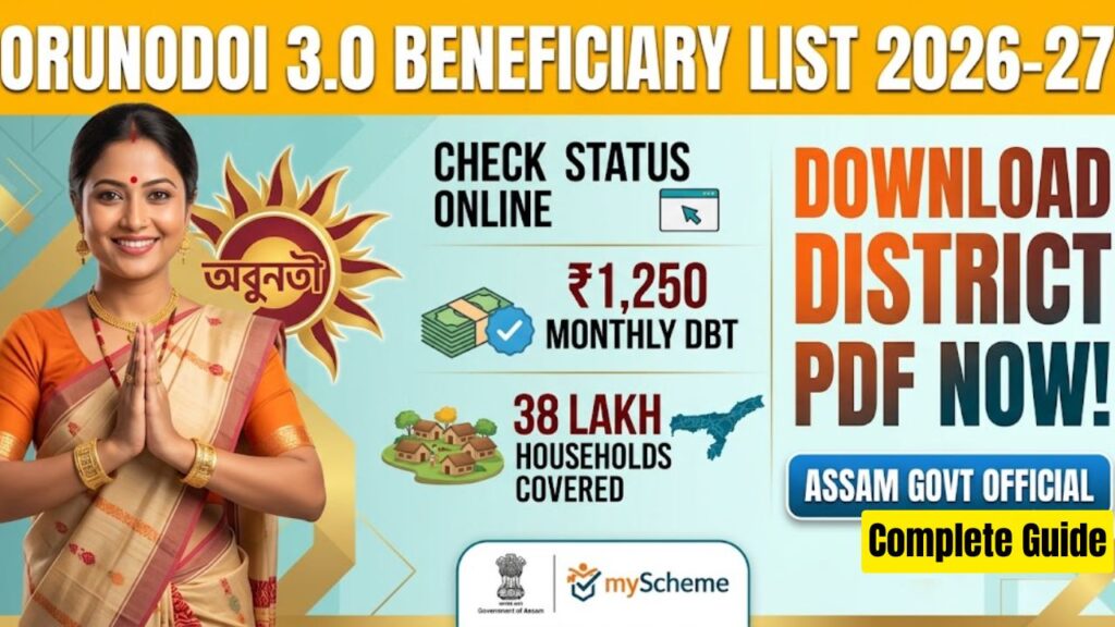 Orunodoi 3.0 Beneficiary List